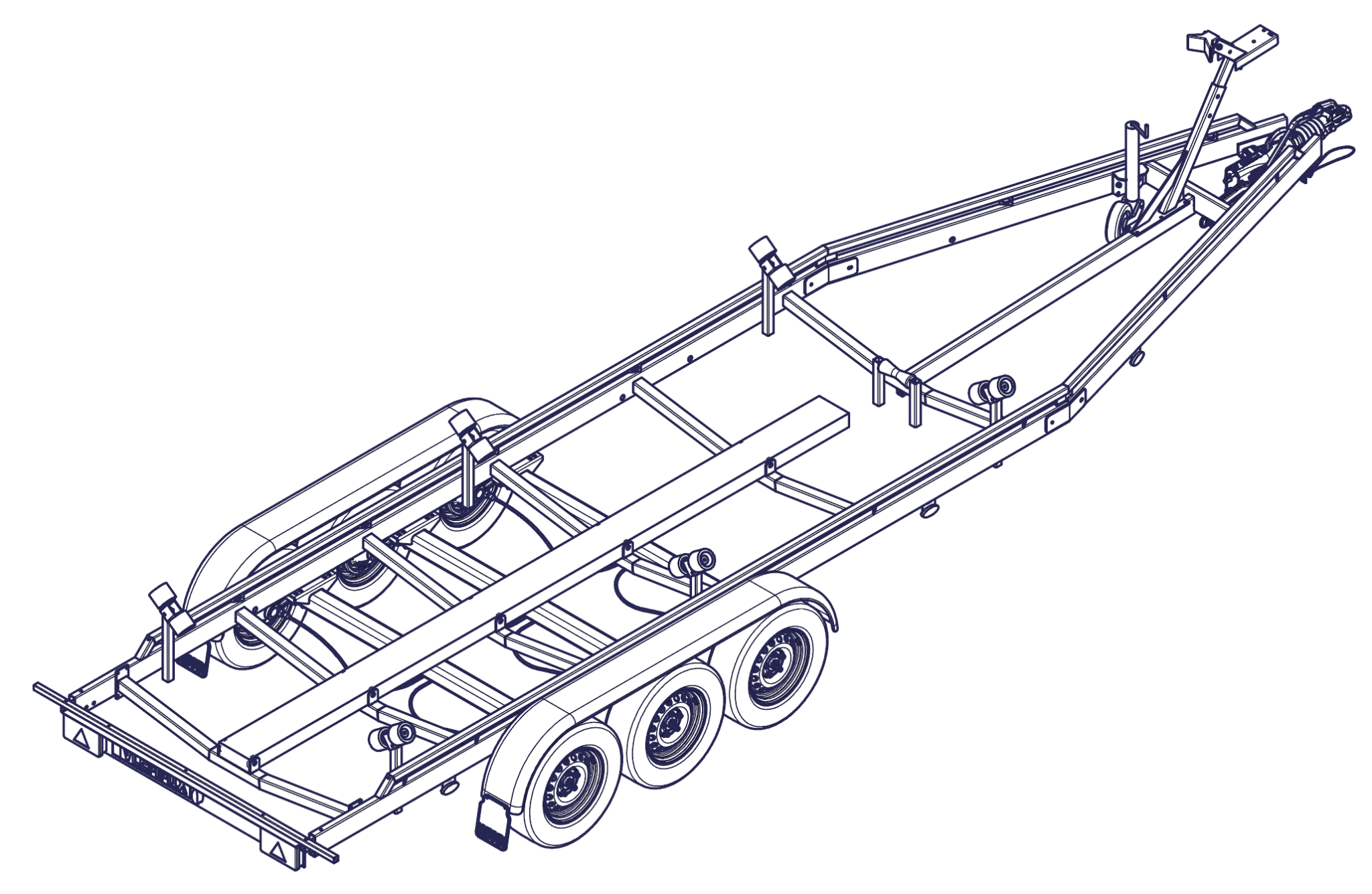 REMOLQUE NÁUTICO L 7,8 m – 2.860 Kg