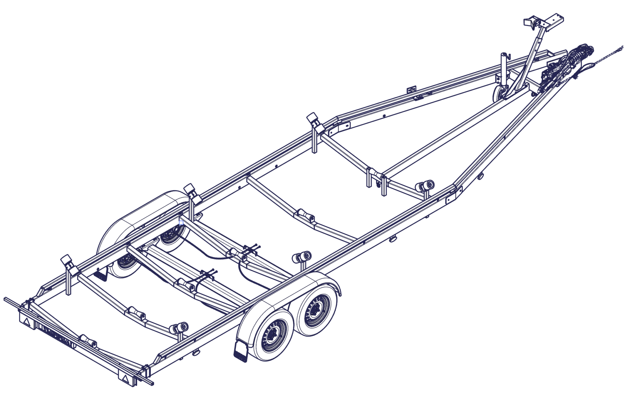 REMOLQUE NÁUTICO P 8,4 m - 2.380 Kg