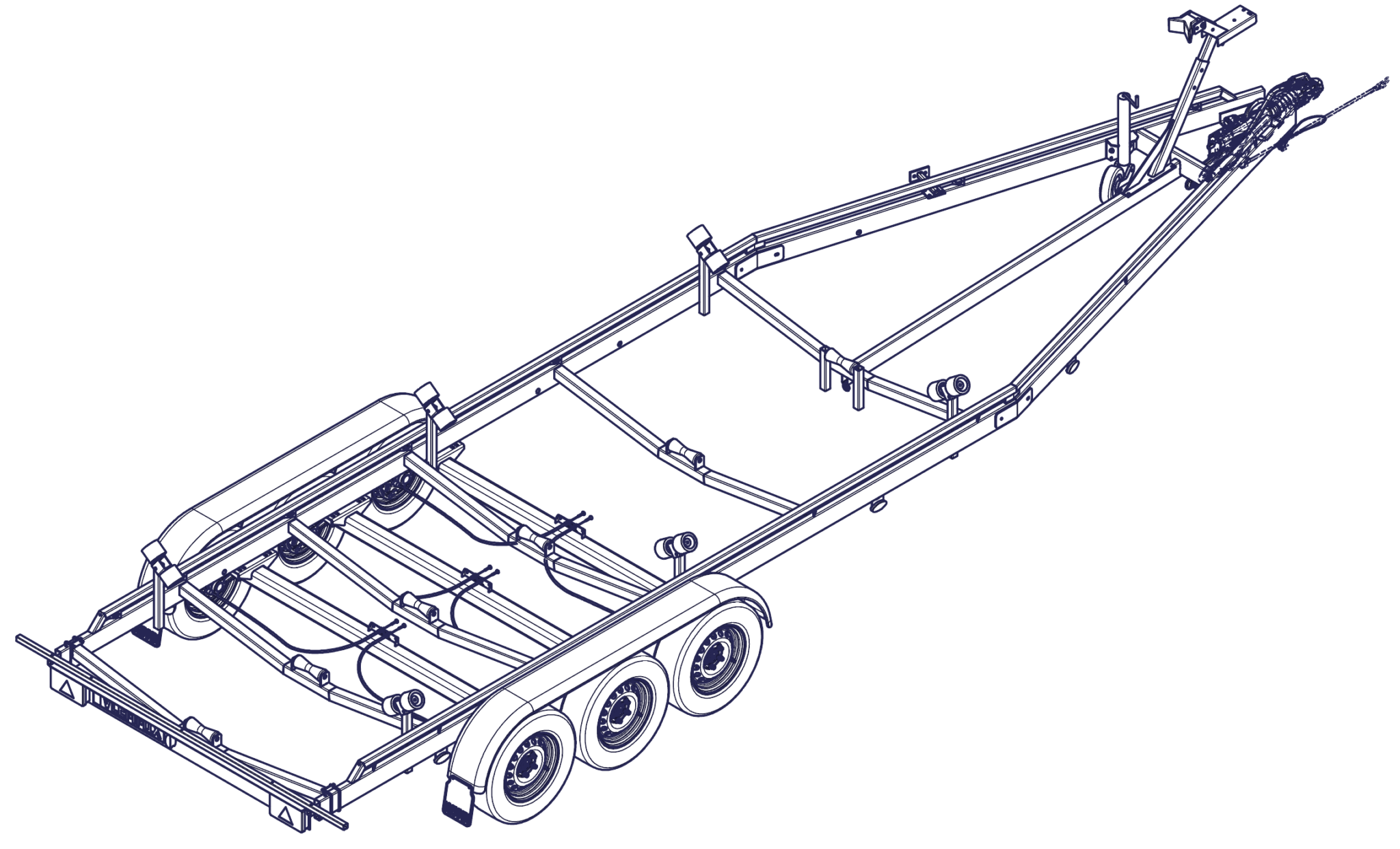 REMOLQUE NÁUTICO R 8,4 m - 2.800 m