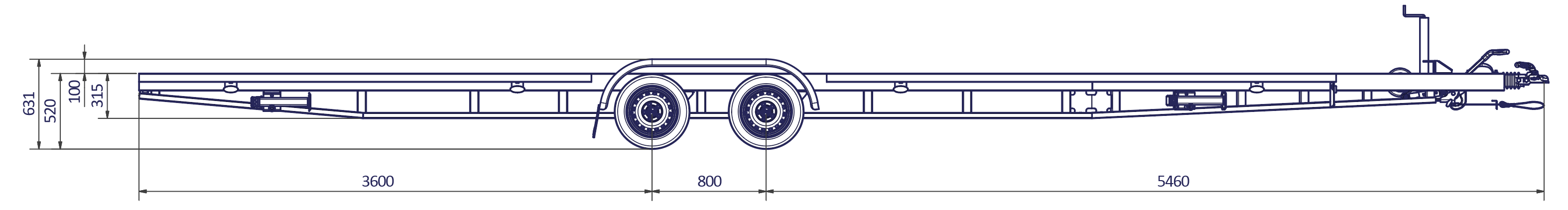 REMOLQUE TINY HOUSE CLÁSICO I 8,4 m x 2,44 m - 2.840 Kg